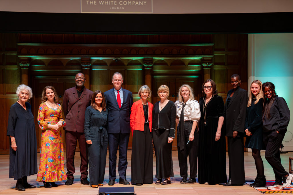 Women's Prize Group Photo featuring Sir Lenny Henry and more